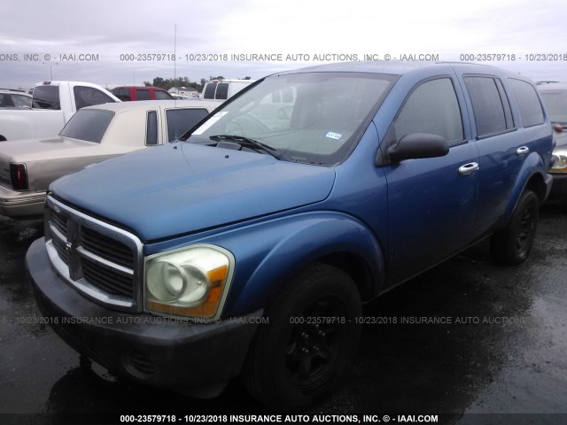 1D4HD38N35F512657 - 2005 DODGE DURANGO ST BLUE photo 2