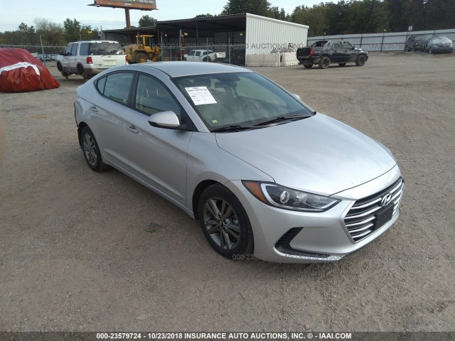 5NPD84LF6JH255922 - 2018 HYUNDAI ELANTRA SEL/VALUE/LIMITED SILVER photo 1