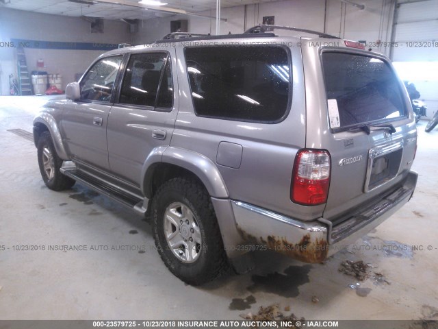 JT3HN86R229073723 - 2002 TOYOTA 4RUNNER SR5 SILVER photo 3