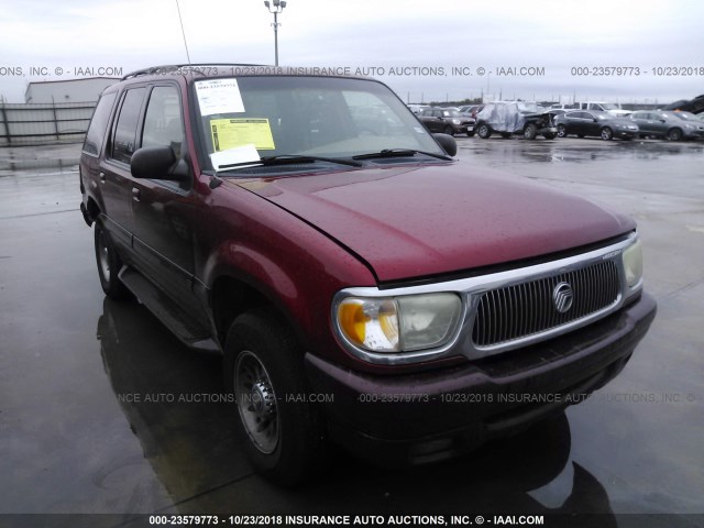 4M2ZU66E3YUJ10797 - 2000 MERCURY MOUNTAINEER  MAROON photo 1