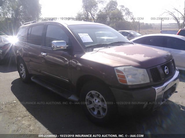 5N1AA08A64N729316 - 2004 NISSAN ARMADA SE/LE BROWN photo 1