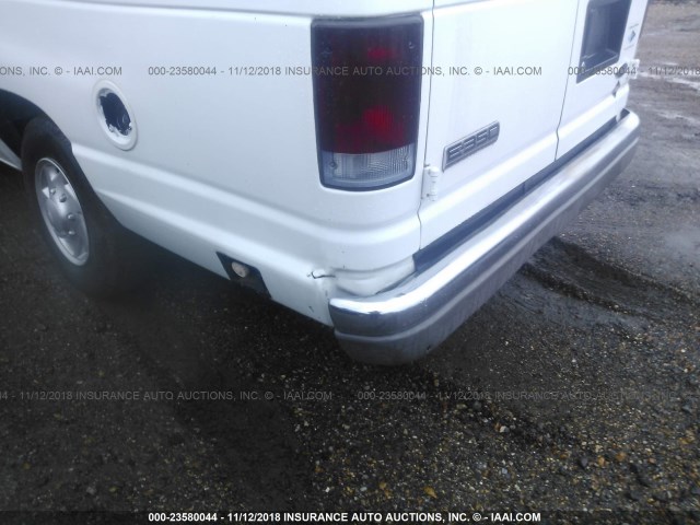 1FTSS34L08DA45680 - 2008 FORD ECONOLINE E350 SUPER DUTY VAN WHITE photo 6