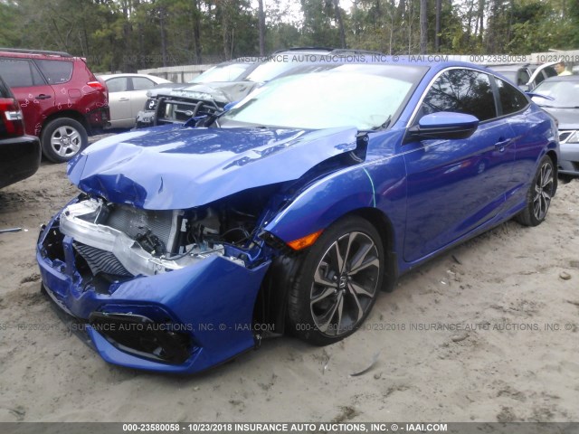 2HGFC3A56JH751213 - 2018 HONDA CIVIC SI BLUE photo 2