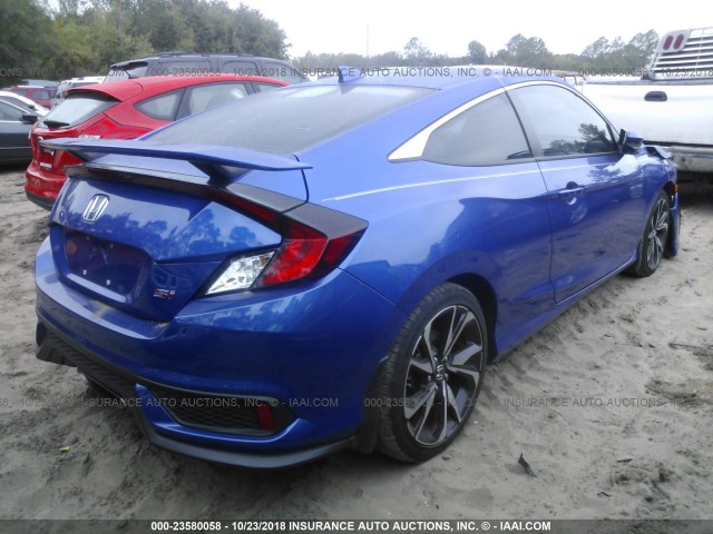 2HGFC3A56JH751213 - 2018 HONDA CIVIC SI BLUE photo 4