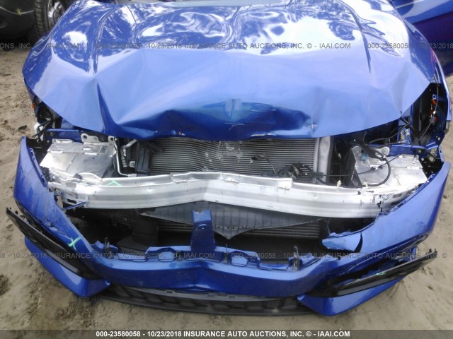 2HGFC3A56JH751213 - 2018 HONDA CIVIC SI BLUE photo 6