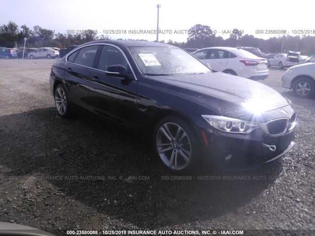 WBA4F9C57HG439921 - 2017 BMW 430XI GRAN COUPE BLACK photo 1