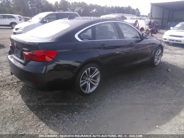 WBA4F9C57HG439921 - 2017 BMW 430XI GRAN COUPE BLACK photo 4