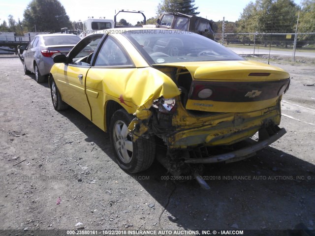 1G1JF12F657105434 - 2005 CHEVROLET CAVALIER LS YELLOW photo 3