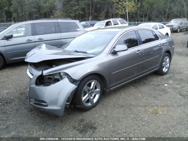 1G1ZC5EBXAF212742 - 2010 CHEVROLET MALIBU 1LT BROWN photo 2