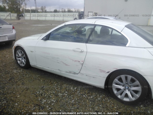 WBADW7C58CE728296 - 2012 BMW 328 I SULEV WHITE photo 6