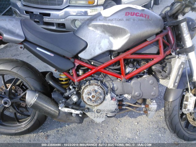 ZDM1RB5T37B099571 - 2007 DUCATI MONSTER S4R GRAY photo 8