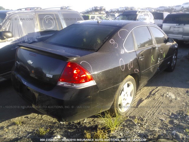 2G1WD58C779165353 - 2007 CHEVROLET IMPALA SUPER SPORT BLACK photo 4