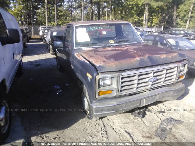 1FTEF15F4DNA42218 - 1983 FORD F150 BLUE photo 1