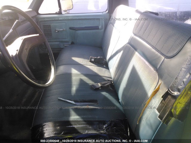 1FTEF15F4DNA42218 - 1983 FORD F150 BLUE photo 8