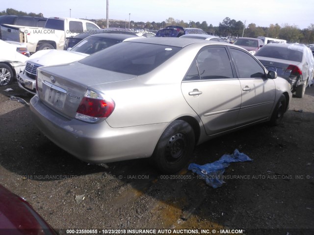 4T1BE32K76U729992 - 2006 TOYOTA CAMRY LE/XLE/SE GOLD photo 4