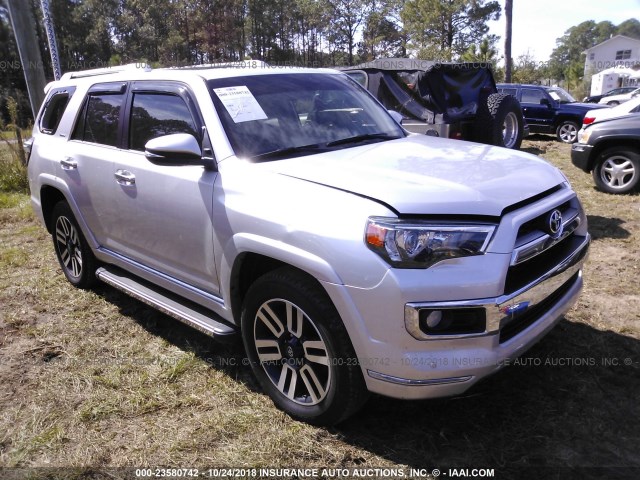 JTEBU5JR2G5293075 - 2016 TOYOTA 4RUNNER SR5 PREM/LTDL/TRAIL/TRD Srebrny zdjęcie 1