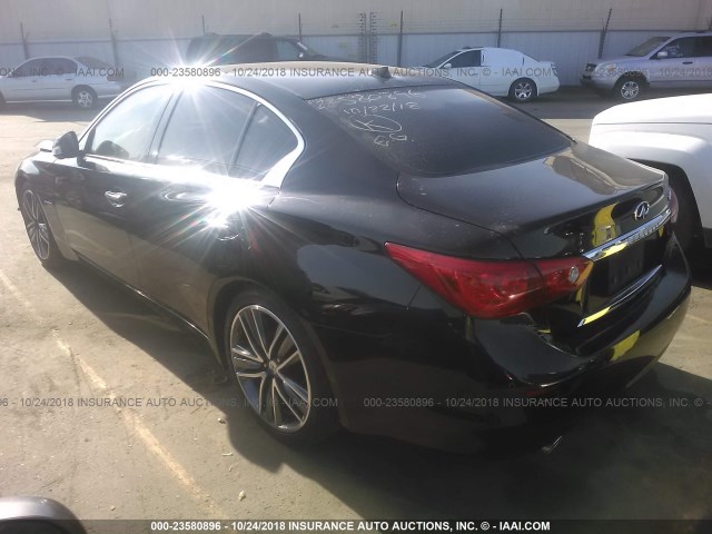 JN1AV7APXFM790129 - 2015 INFINITI Q50 HYBRID PREMIUM/SPORT BLACK photo 3