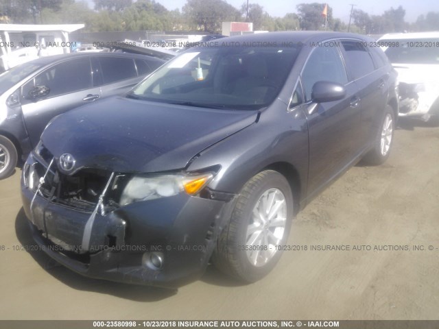 4T3ZA3BB7AU024782 - 2010 TOYOTA VENZA GRAY photo 2