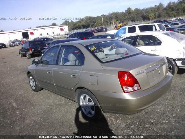 KMHDN46DX6U372785 - 2006 HYUNDAI ELANTRA GLS/GT/LIMITED GOLD photo 3