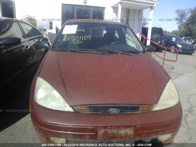 3FAFP31342R231864 - 2002 FORD FOCUS ZX3 RED photo 6