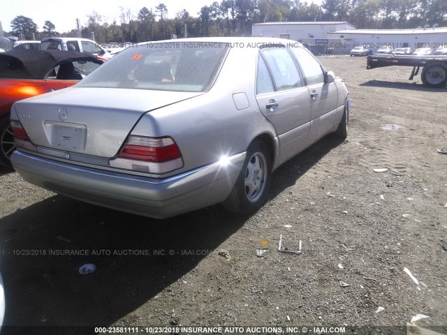 WDBGA33G0WA402673 - 1998 MERCEDES-BENZ S 320 GOLD photo 4