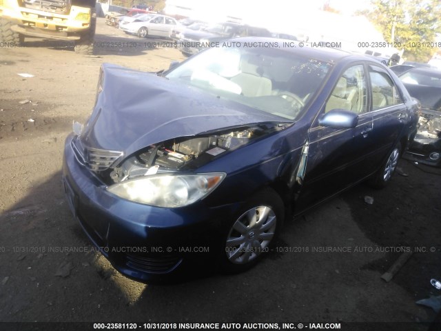 4T1BE30K86U115956 - 2006 TOYOTA CAMRY LE/XLE/SE BLUE photo 2