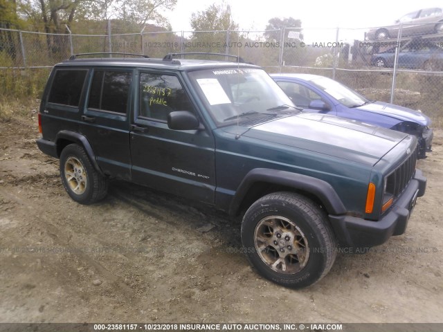 1J4FJ68S4WL139114 - 1998 JEEP CHEROKEE SPORT/CLASSIC მწვანე ფოტო 1