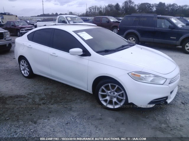 1C3CDFBA1DD122752 - 2013 DODGE DART SXT WHITE photo 1