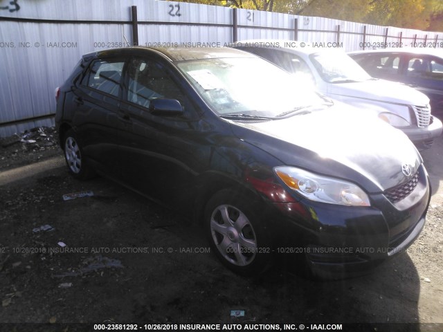 2T1KU40E29C059716 - 2009 TOYOTA COROLLA MATRIX  BLACK photo 1