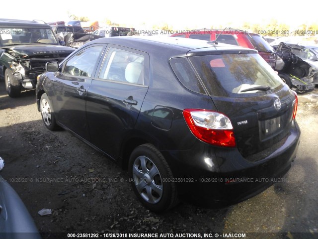 2T1KU40E29C059716 - 2009 TOYOTA COROLLA MATRIX  BLACK photo 3