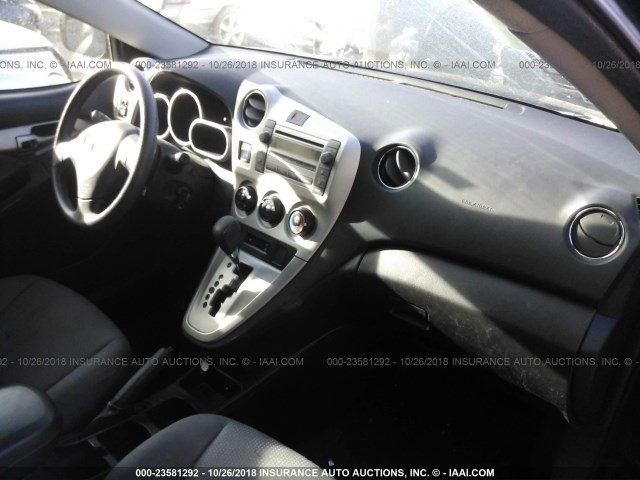 2T1KU40E29C059716 - 2009 TOYOTA COROLLA MATRIX  BLACK photo 5