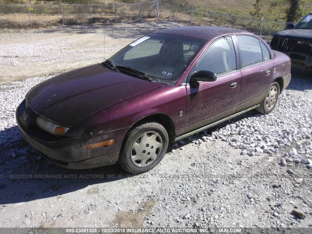 1G8ZH528X2Z109526 - 2002 SATURN SL1 RED photo 2