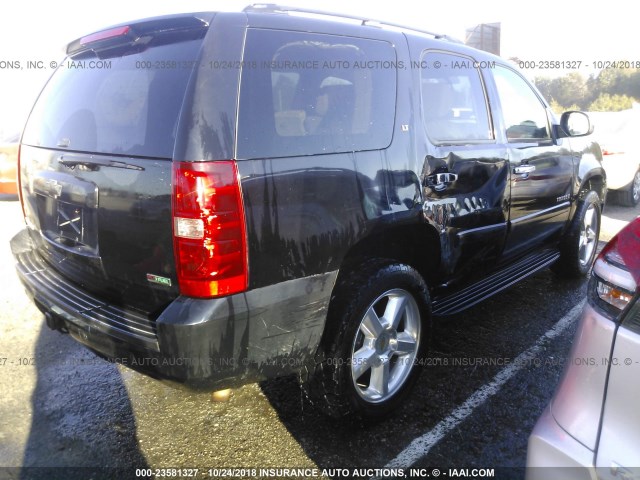 1GNFK13048R123675 - 2008 CHEVROLET TAHOE K1500 BLACK photo 4