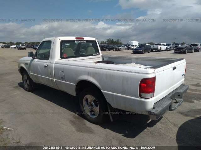 1FTYR10V4YPB77471 - 2000 FORD RANGER WHITE photo 3