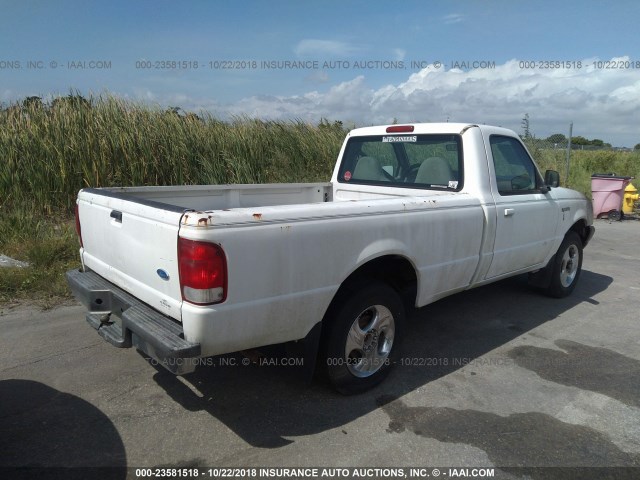 1FTYR10V4YPB77471 - 2000 FORD RANGER WHITE photo 4