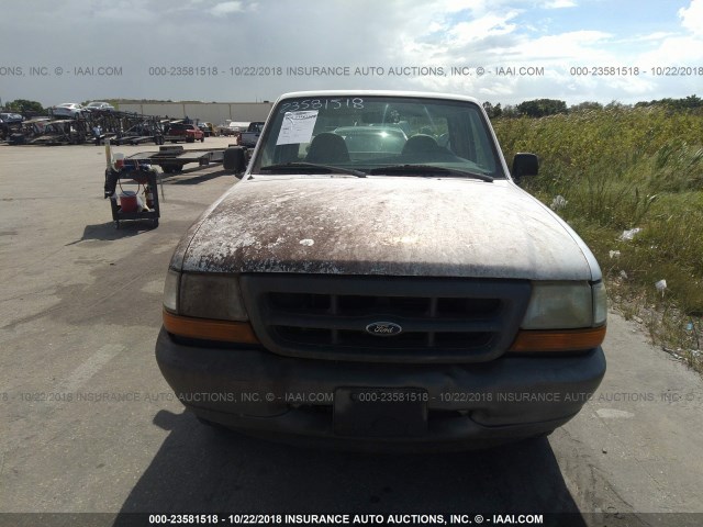 1FTYR10V4YPB77471 - 2000 FORD RANGER WHITE photo 6