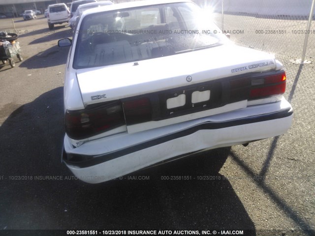 2T1AE94A2NC134292 - 1992 TOYOTA COROLLA DLX WHITE photo 6