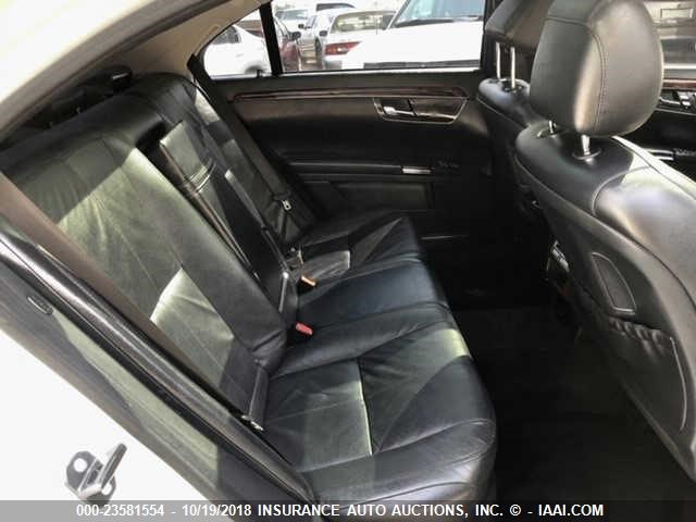 WDDNG71X57A052448 - 2007 MERCEDES-BENZ S 550 SILVER photo 8