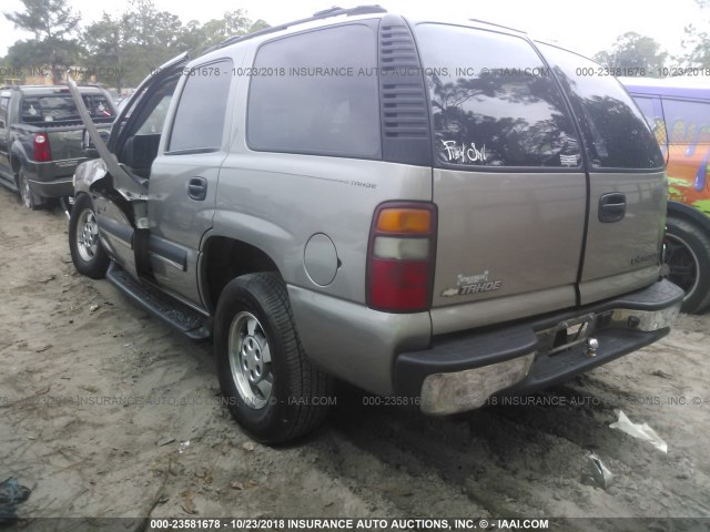 1GNEC13V63J102211 - 2003 CHEVROLET TAHOE C1500 TAN photo 3