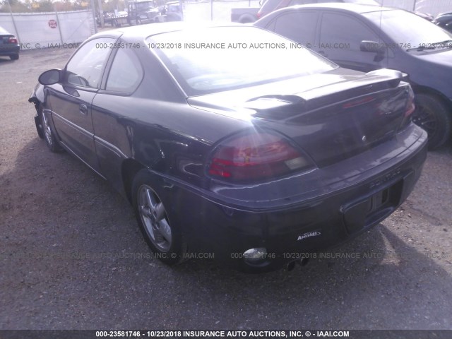 1G2NW12E73C321270 - 2003 PONTIAC GRAND AM GT BLACK photo 3