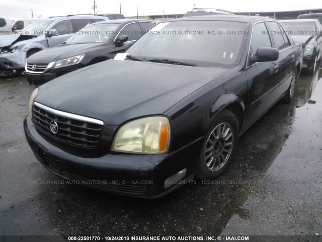 1G6KE54Y43U279539 - 2003 CADILLAC DEVILLE DHS BLACK photo 2