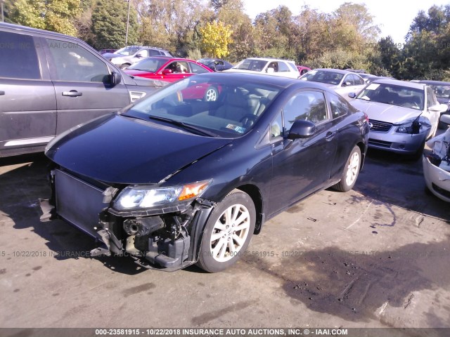 2HGFG3B19CH523239 - 2012 HONDA CIVIC EXL 黑色 照片 2
