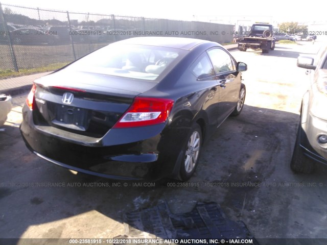 2HGFG3B19CH523239 - 2012 HONDA CIVIC EXL 黑色 照片 4