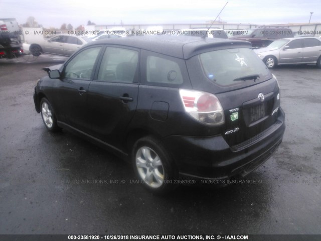 2T1LR30E95C414617 - 2005 TOYOTA COROLLA MATRIX XR BLACK photo 3