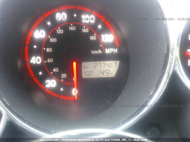 2T1LR30E95C414617 - 2005 TOYOTA COROLLA MATRIX XR BLACK photo 7