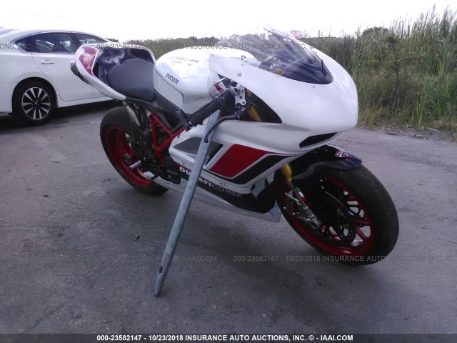 ZDM1XBMV8CB021838 - 2012 DUCATI SUPERBIKE 848/848 EVO CORSE SE WHITE photo 1