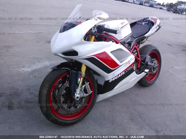 ZDM1XBMV8CB021838 - 2012 DUCATI SUPERBIKE 848/848 EVO CORSE SE WHITE photo 2