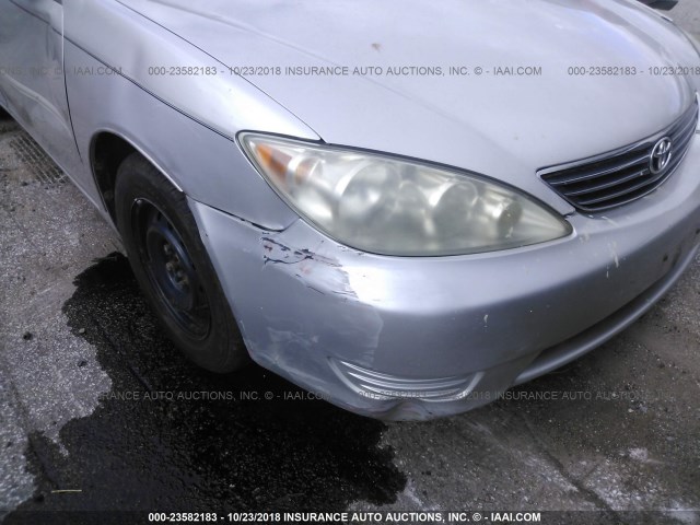 4T1BE30K06U645810 - 2006 TOYOTA CAMRY LE/XLE/SE SILVER photo 6