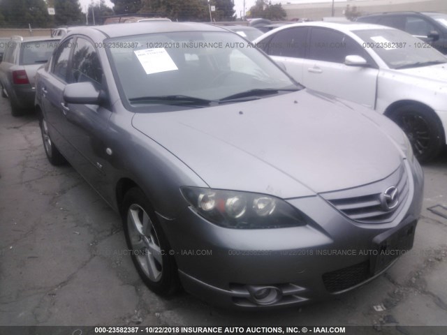 JM1BK123251305906 - 2005 MAZDA 3 S GRAY photo 1