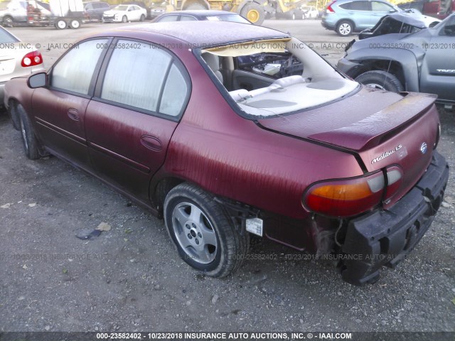 1G1NE52JX2M711008 - 2002 CHEVROLET MALIBU LS მუქწითელი ფოტო 3